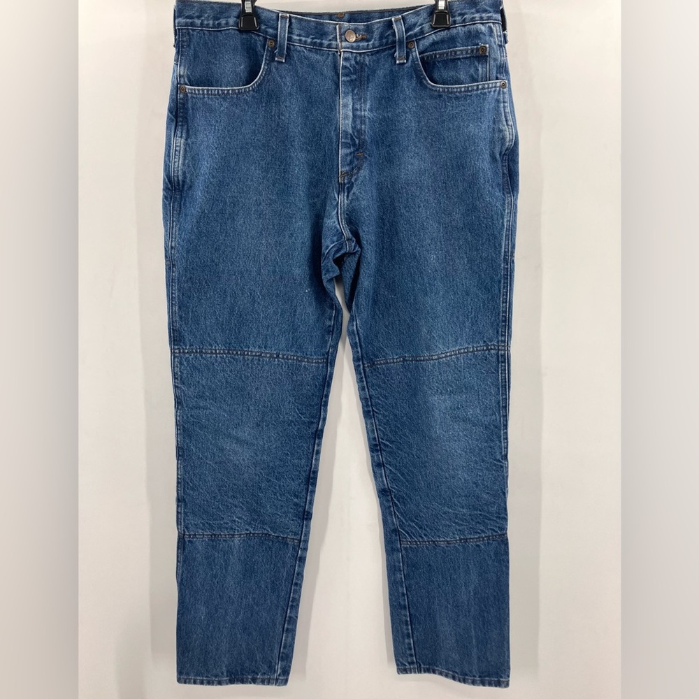 Men’s Vintage Made In USA Draggin Jeans Motorcycle Double Knee Size 38/34